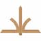 Ekena Millwork Redmond Smooth Timber Gable Bracket, Western Red Cedar, 48"W x 32"H x 3 1/2"D x 3 1/2"F, 16/12 Pitch GBW048X32X0404RED00SWR - alternate 1